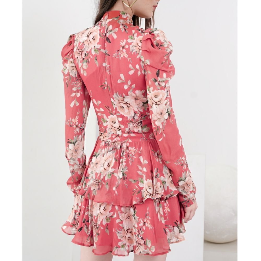 NWOT Yumi Kim - XS Petra Dress in Sweet Blossom Brick Mini - Picture 4 of 11